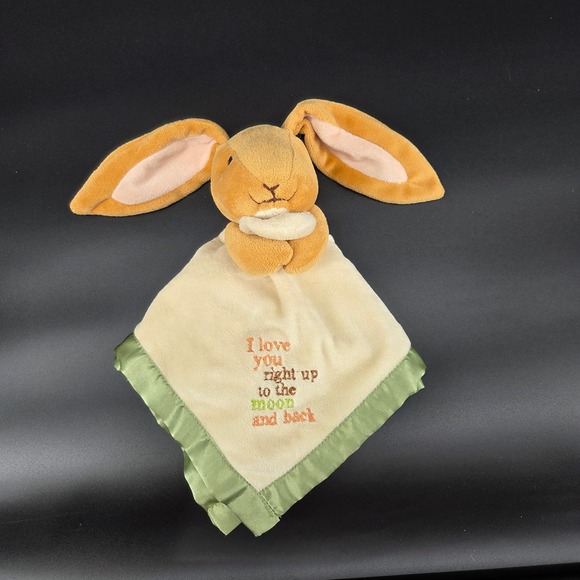Guess How Much I Love You Bunny Plush Security Blanket Lovey Rabbit - Picture 1 of 5